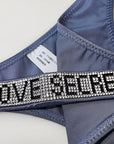 Sexy Rhinestone Low-Waist T-Back G-String