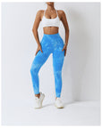 Marble-Effect Scrunch Bum Leggings