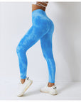 Marble-Effect Scrunch Bum Leggings