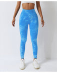 Marble-Effect Scrunch Bum Leggings