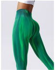 Emerald Aurora Shaping Scrunch Leggings | Amber & Ivy