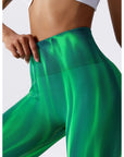 Emerald Aurora Shaping Scrunch Leggings | Amber & Ivy