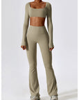 Square Neck Long Sleve Pant Set