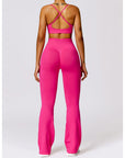 Halter Bra and Scrunchy Flare Pant Set