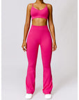 Halter Bra and Scrunchy Flare Pant Set