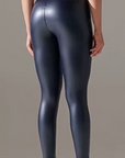 High-Waist Leather Leggings