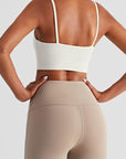 BEIGE SEAMLESS CROP TOP - Amber & Ivy