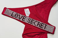 Thumbnail for Sexy Rhinestone Low-Waist T-Back G-String