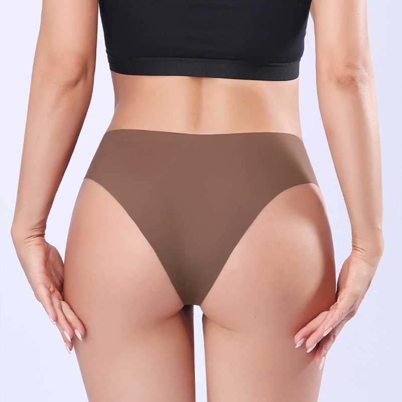 Seamless Low-Waist Ice Silk Thong (4-Pack)