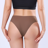 Thumbnail for Seamless Low-Waist Ice Silk Thong (4-Pack)