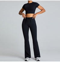 Thumbnail for Essential Top and Flare Pant Set