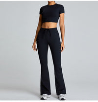 Thumbnail for Essential Top and Flare Pant Set