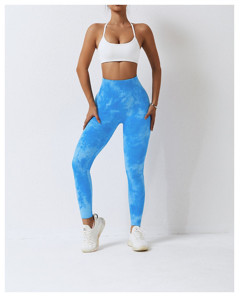 Marble-Effect Scrunch Bum Leggings