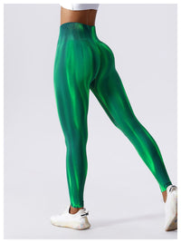 Thumbnail for Emerald Aurora Shaping Scrunch Bum Leggings