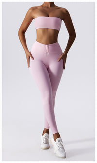 Thumbnail for Bandeau Top and Scrunch Bum Legging Set