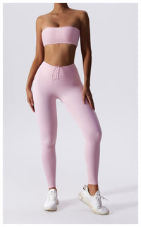 Thumbnail for Bandeau Top and Scrunch Bum Legging Set