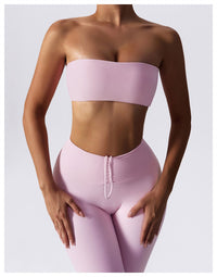 Thumbnail for Bandeau Top and Scrunch Bum Legging Set