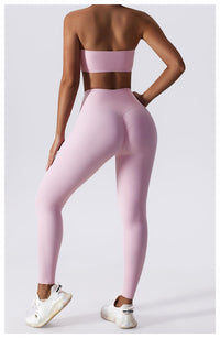 Thumbnail for Bandeau Top and Scrunch Bum Legging Set