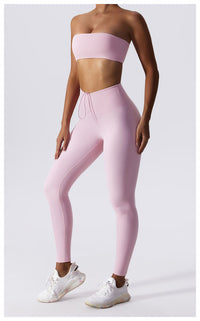 Thumbnail for Bandeau Top and Scrunch Bum Legging Set