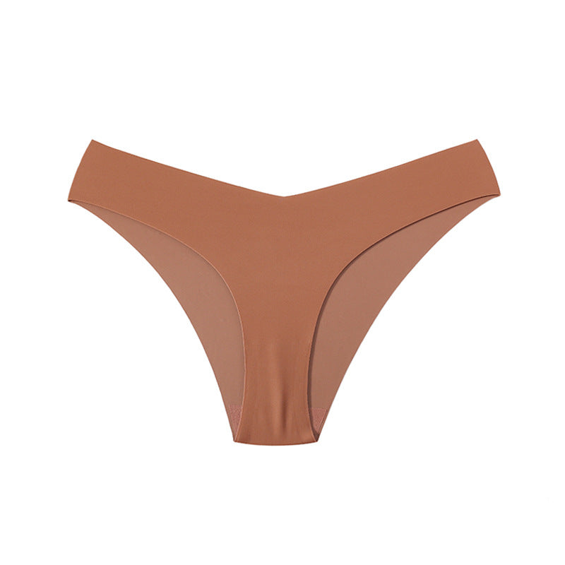 Seamless Low-Waist Ice Silk Thong (4-Pack)