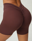 Low V-Back Scrunch Bum Biker Shorts