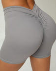 Low V-Back Scrunch Bum Biker Shorts