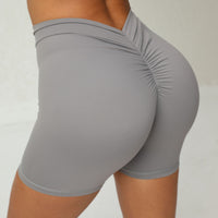 Thumbnail for Low V-Back Scrunch Bum Biker Shorts