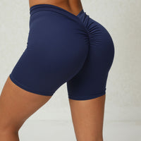 Thumbnail for Low V-Back Scrunch Bum Biker Shorts