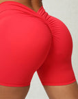 Low V-Back Scrunch Bum Biker Shorts