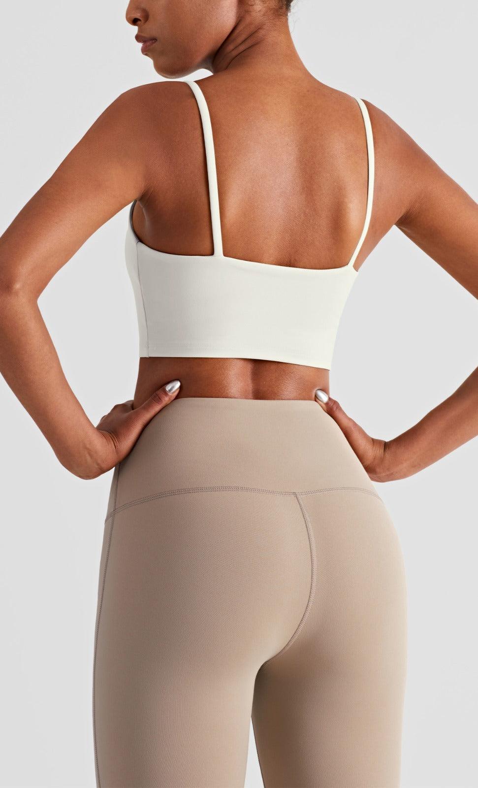 BEIGE SEAMLESS CROP TOP - Amber & Ivy